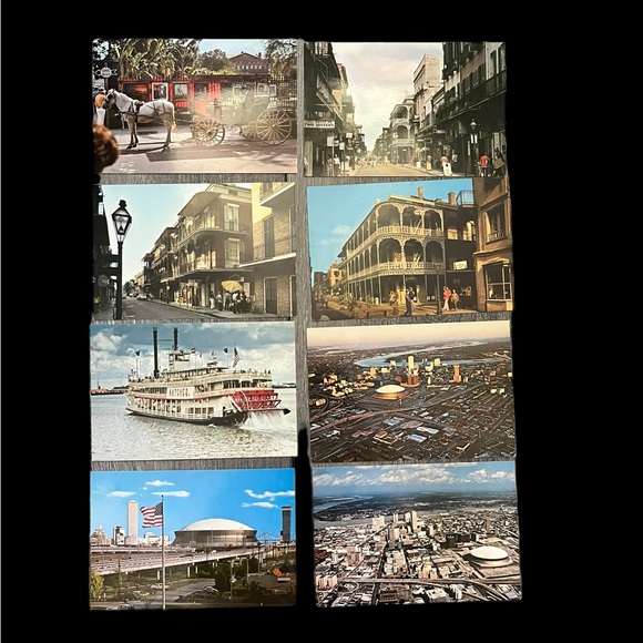 Vintage New Orleans Louisiana Postcard Lot of 8 French Quarter SuperDome UNUSED - Picture 1 of 11